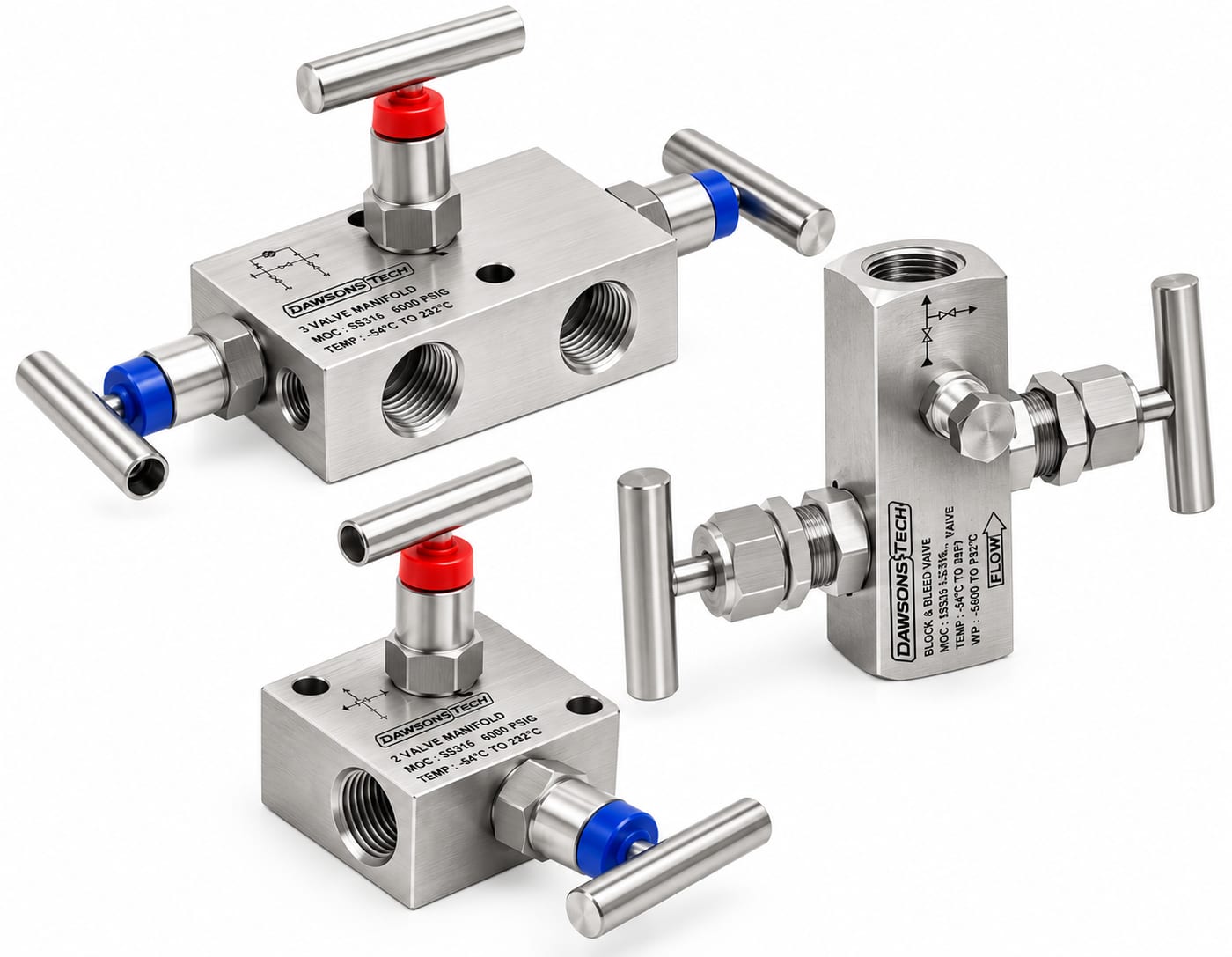 2/3/5-way manifold & block-and-bleed valves