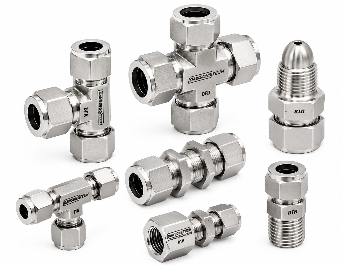 Twin Ferrule Compression Tube Fittings